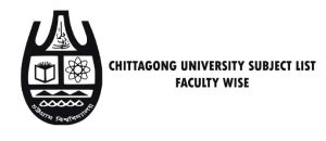 Chittagong University Subject List Faculty Wise