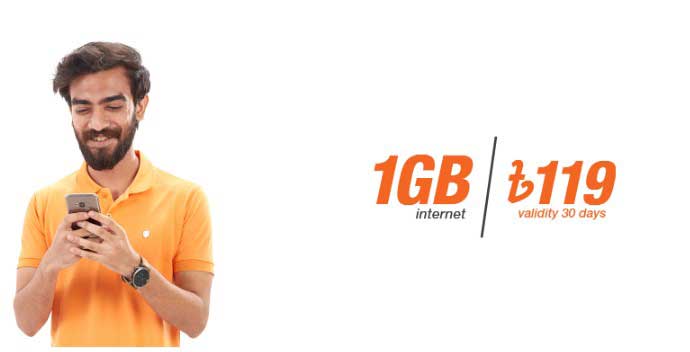 Banglalink 1 GB at 119 BDT Internet offer