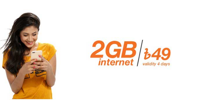 Banglalink 2 GB at 49 BDT Internet offer
