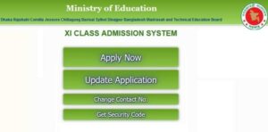 XI class admission circular 2020-21