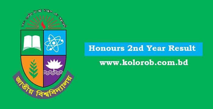 National University Honours 2nd Year Result