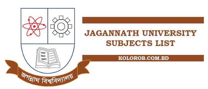 Jagannath University Subject List