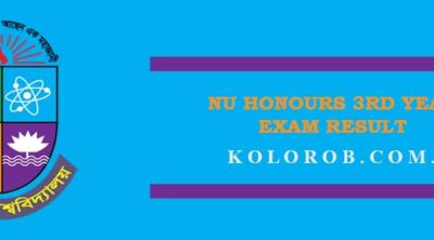 NU Honours 3rd Year Exam Result