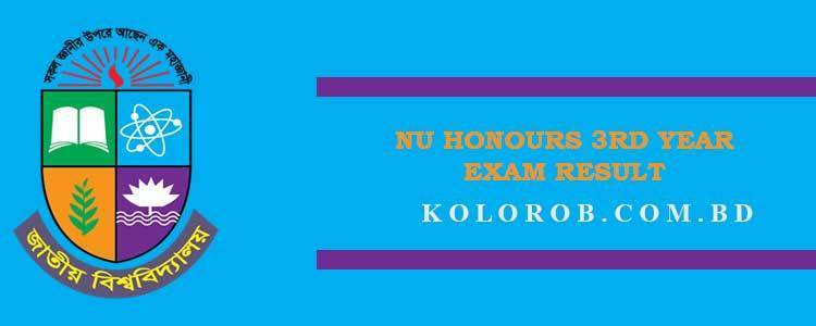 NU Honours 3rd Year Exam Result