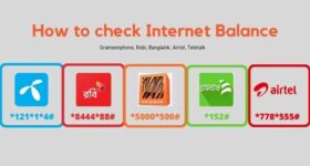 Internet Balance Check of GP Robi Airtel Banglalink Teletalk