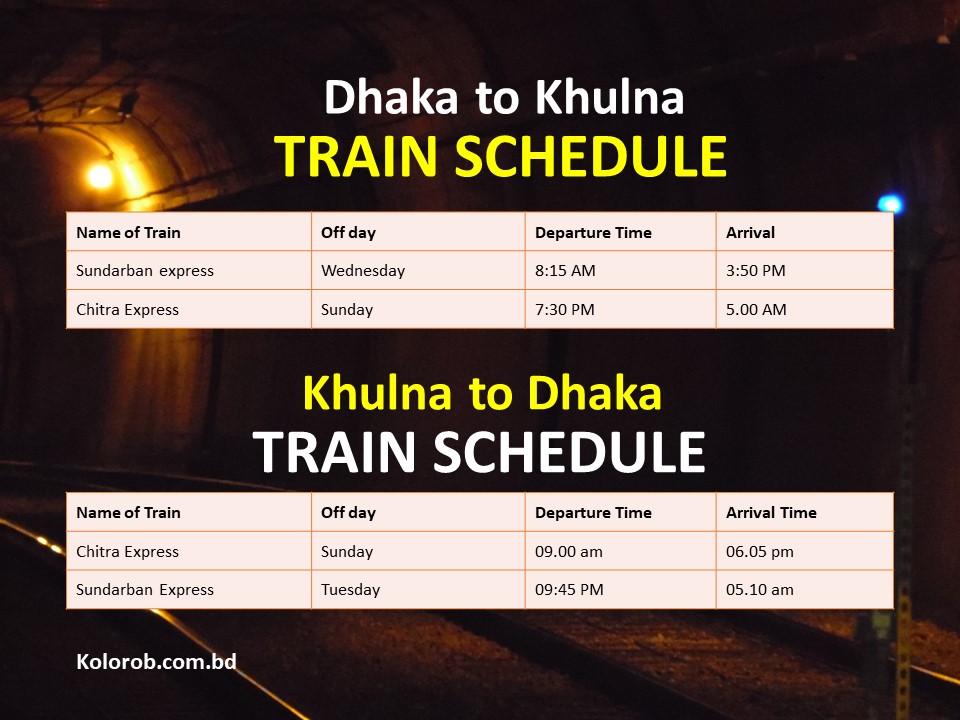 dhaka to khulna train schedule