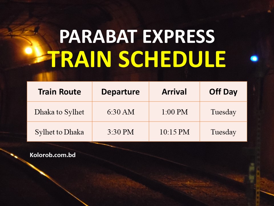 parabat express train schedule